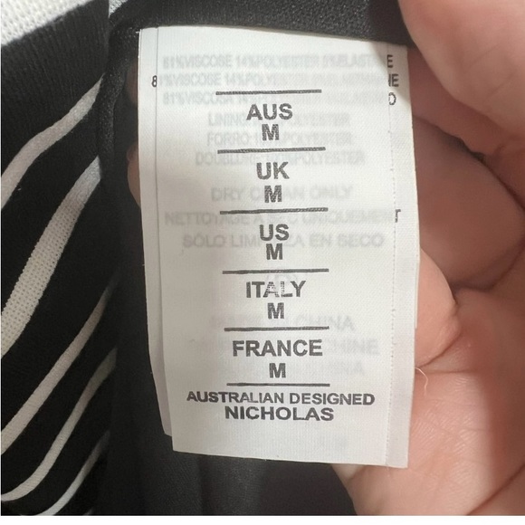 NICHOLAS maxi stripe dress. Sz med - Picture 6 of 6